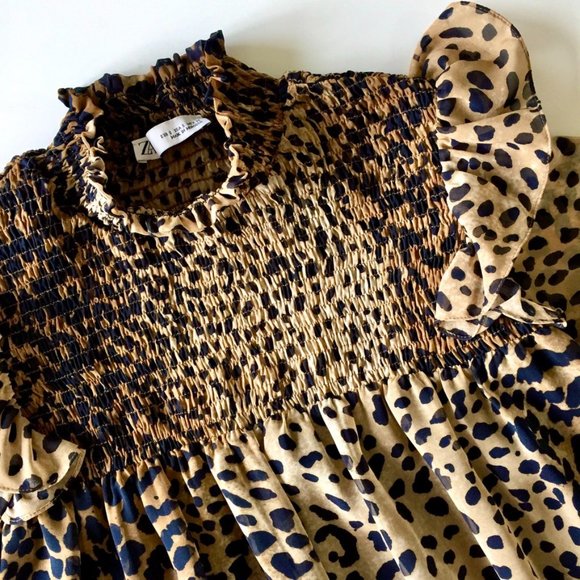 Zara - Leopard print Baby Doll Dress - XS/S - Picture 3 of 9